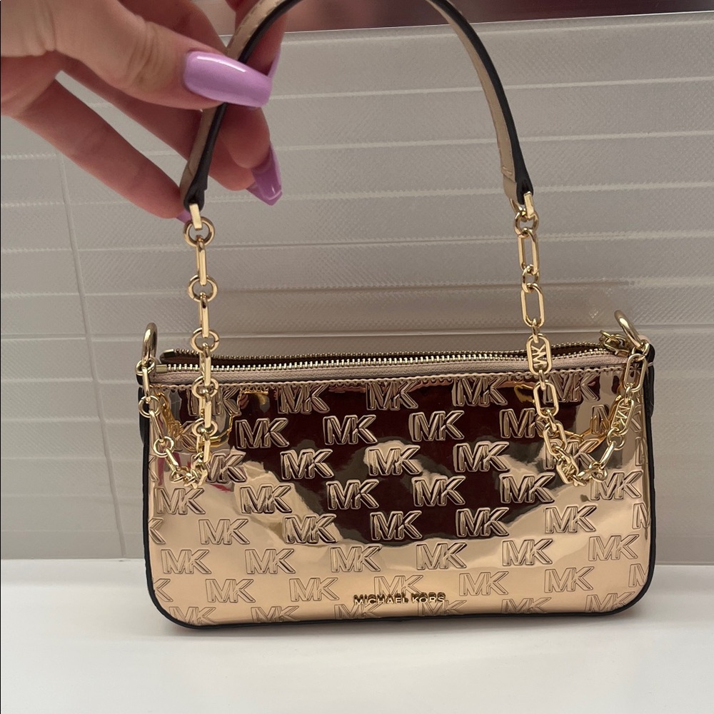 Michael Kors Gold Mini Bag